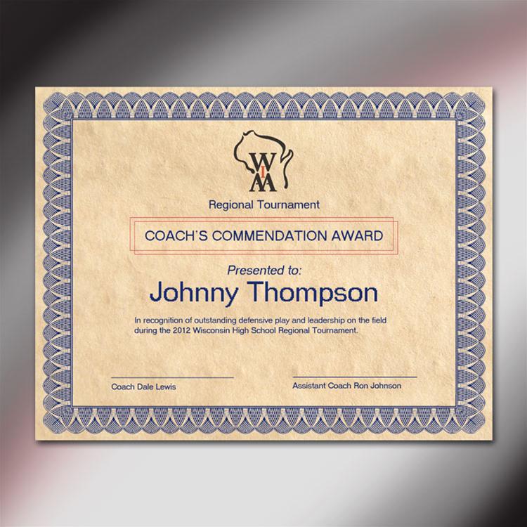 WIAA Certificates - 12pk