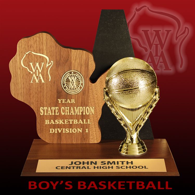 WIAA State Champion Mini Trophy