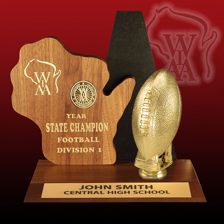 WIAA State Champion Mini Trophy