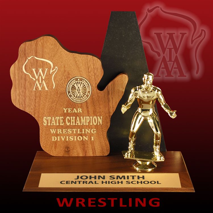 WIAA State Champion Mini Trophy