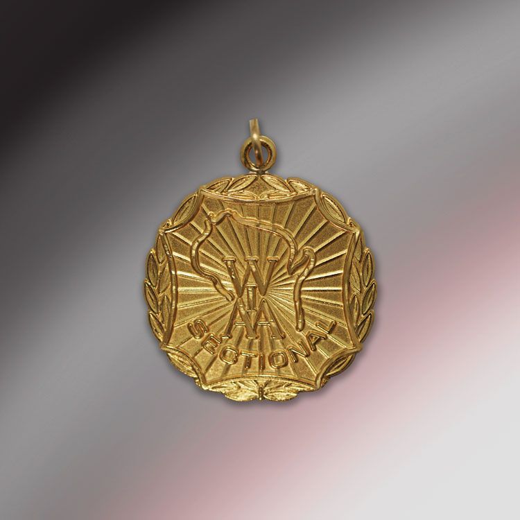 WIAA Old Style Sectional Medal (Engraved Back)