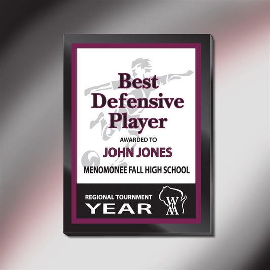 WIAA Customized Sublimated Plaque