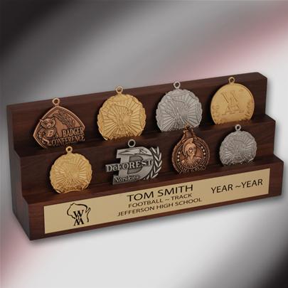 Walnut Medal Holder