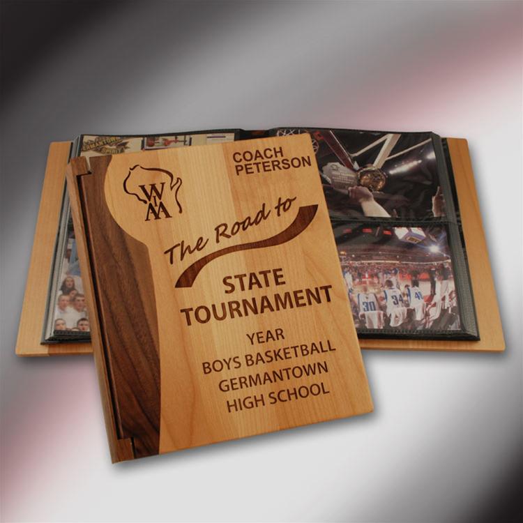 Coach's Wooden Photo Album